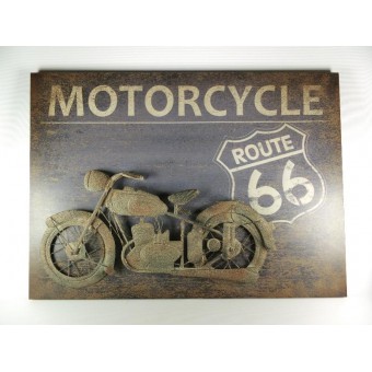 Wand deco Motorcycle Route 66